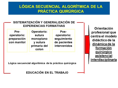 Sistematización y generalización de experiencias formativas
